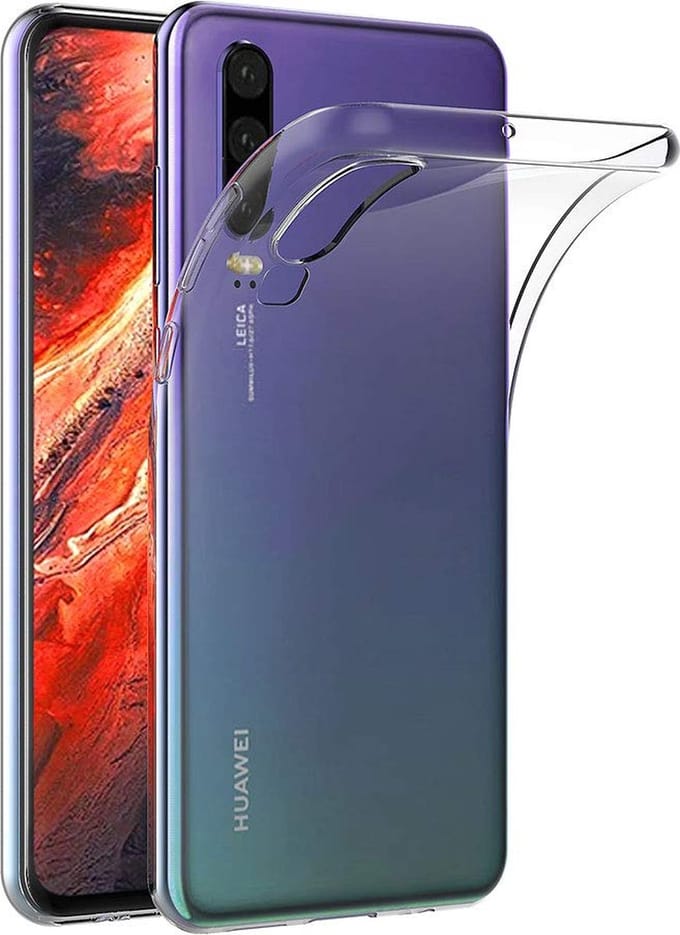 Hoesje voor Huawei P30 backcover Shockproof siliconen Transparant