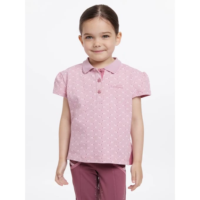 Mini paardrijpoloshirt voor kinderen LeMieux