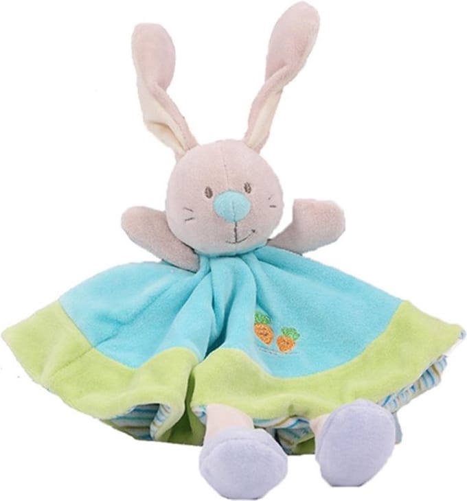 PIA Soft Toys - Knuffeldoekje - Konijn - Rond 30 cm