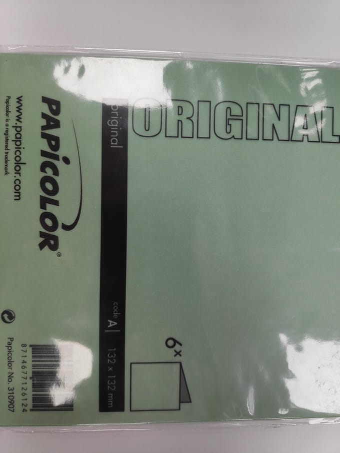 Papicolor Original Dubbele Kaart 132 x 132 mm Grasgroen