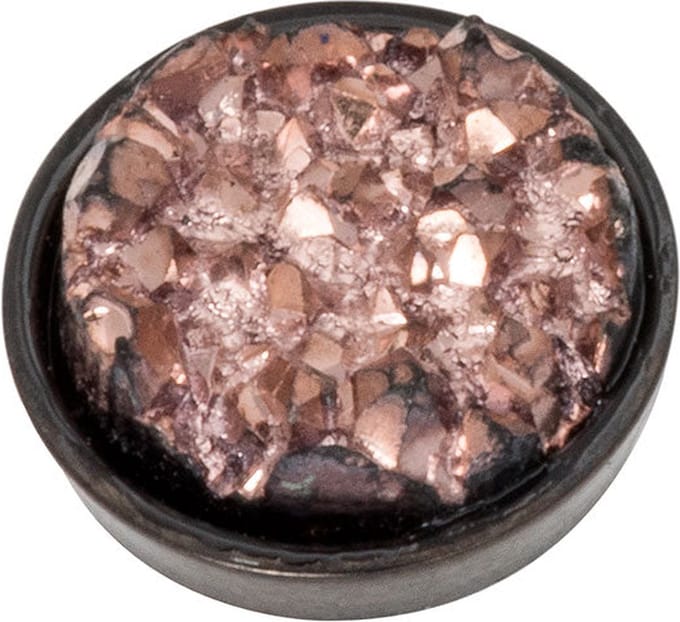 iXXXi-Jewelry-Top Part Drusy Copper-Zilver-dames--One size