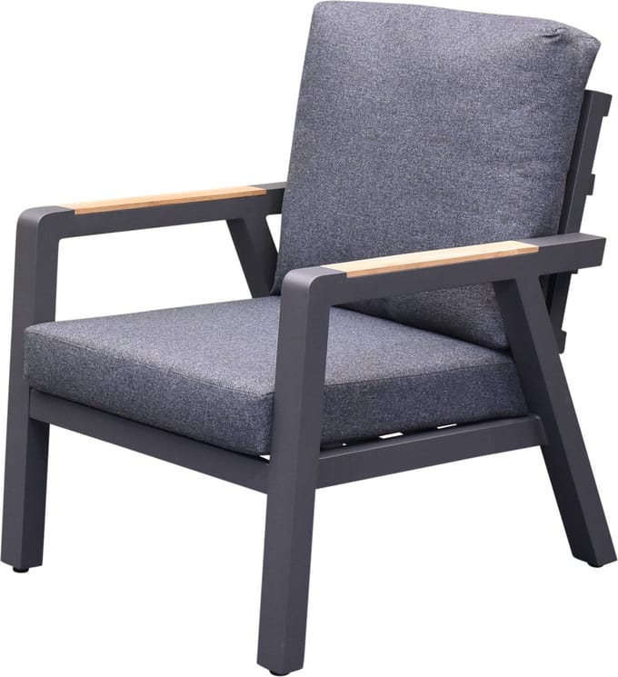 Costa Rica lounge tuinstoel aluminium antraciet
