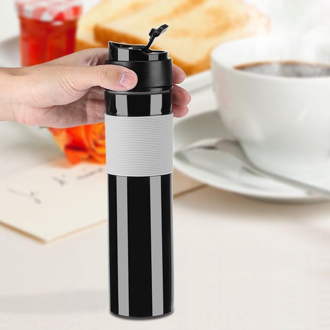 Draagbare Mini Espresso Machine - Handmatige Koffiezetter voor Thuis, Kantoor en Reizen