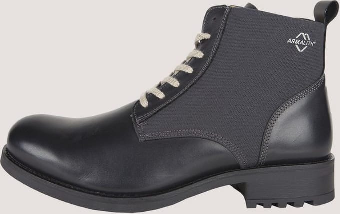 Helstons Deville Leren Armalith Zwart Grijs Motorschoenen - Laars