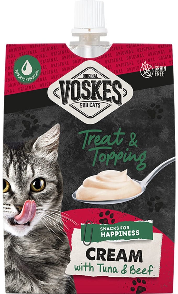 3 x Voskes Cream Kattensnack - Kip