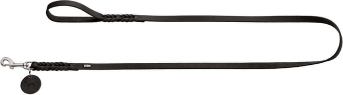 Hunter Hondenriem Solid Education Zwart - 150 x 1.1 cm