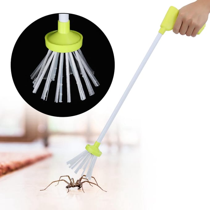 Draagbare Spinnenvanger Praktische Tuin Handheld Insectenvanger Vangtool (Geel) geel