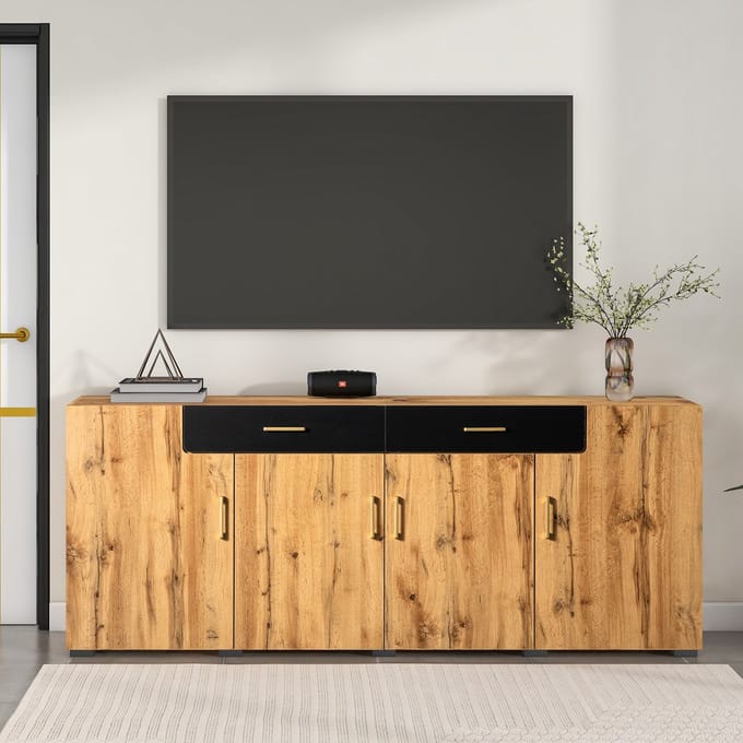Bruin Wit Spaanplaat Mdf Kast 208 39.5 80cm Woonkamer