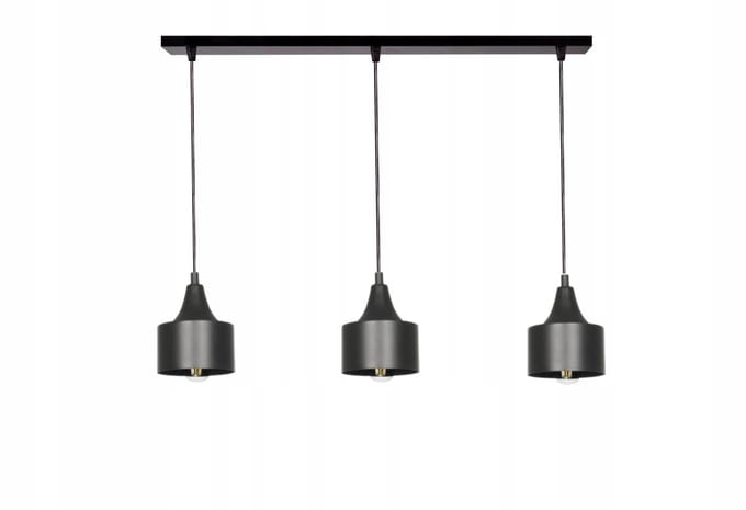 Moderne Hanglamp Tornado 50cm Zwart - 3xE27