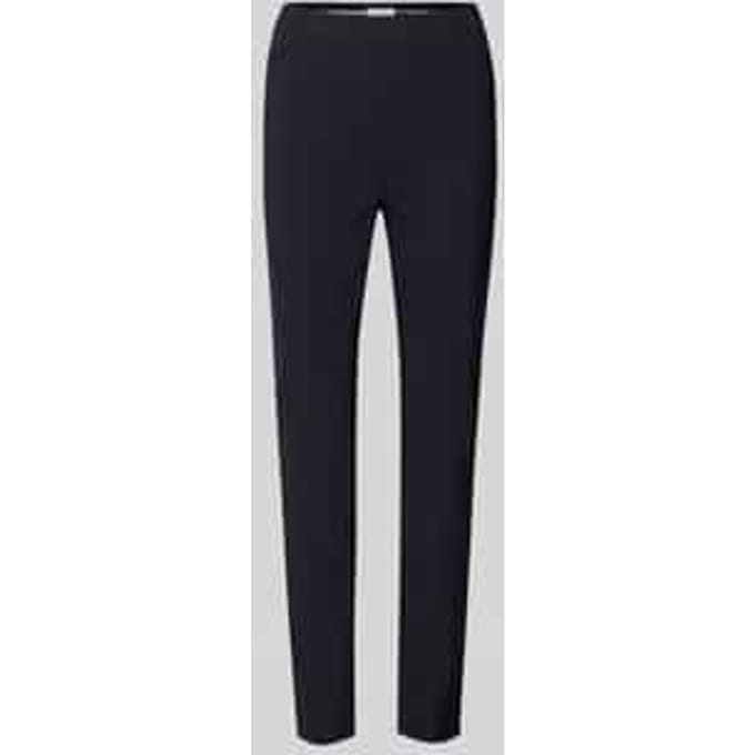 Stoffen broek met smalle pasvorm van crêpe