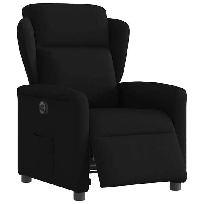 vidaXL - Fauteuil - verstelbaar - elektrisch - stof - zwart