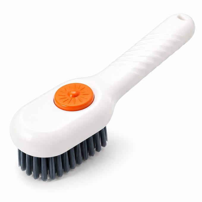 Multifunctionele Schoenpoets Borstel met Dispenser - Sneaker Reiniging - 1 stuk Wit
