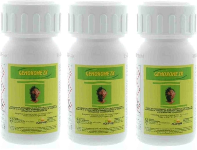 Genoxone ZX tegen hardnekkige onkruiden 3 x 250 ml