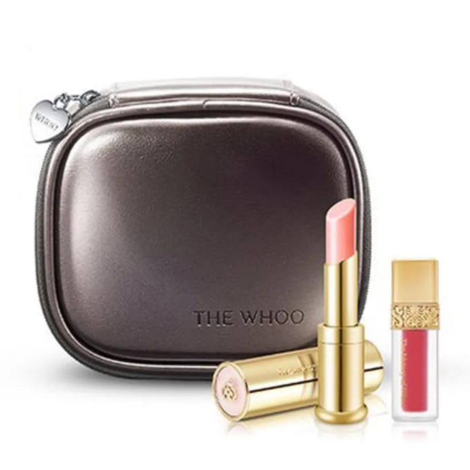 The History of Whoo Gongjinhyang Mi Baume à Lèvres Éclat Set Spécial black