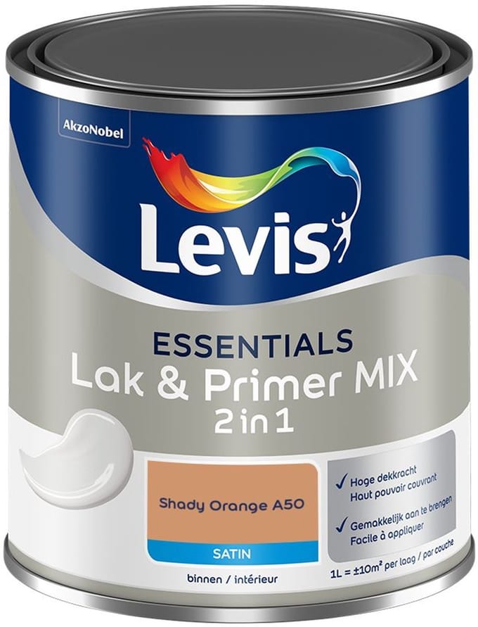 Levis - Essentials Lak & Primer Mix - Shady Orange A50 - Mengverf - 1 L