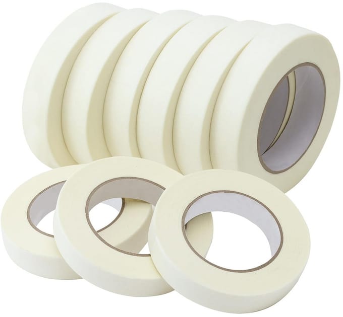 9 Rollen Multifunctioneel Afplaktape Set - 55 Yards per Rol