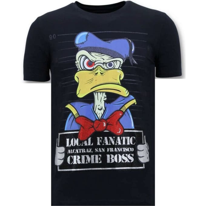Exclusieve Heren T-shirt - Alcatraz Prisoner - Blauw
