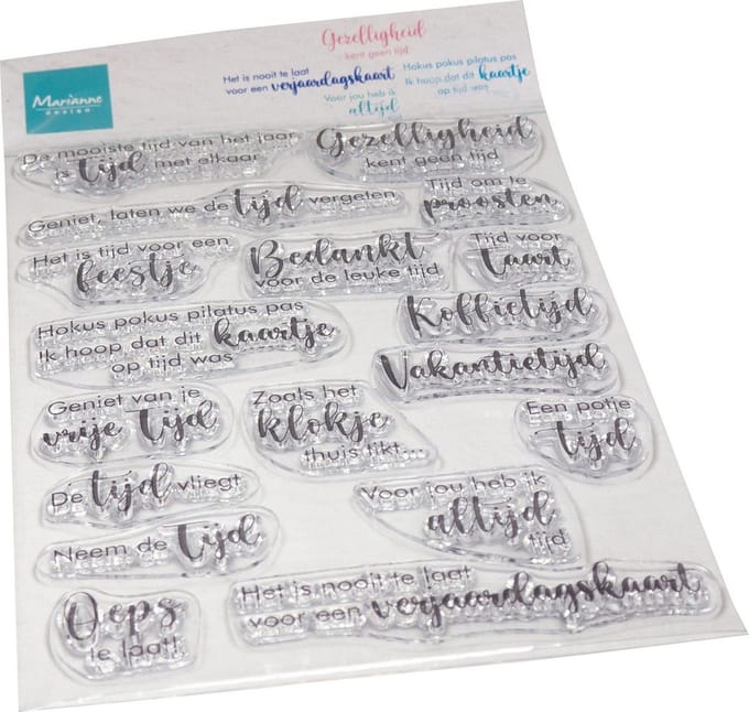 Marianne Design • Clear Stamps Gezelligheid kent geen tijd