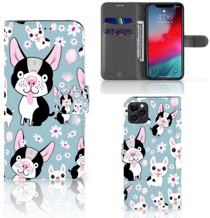 Apple iPhone 11 Pro Max Telefoonhoesje met Pasjes Hondjes