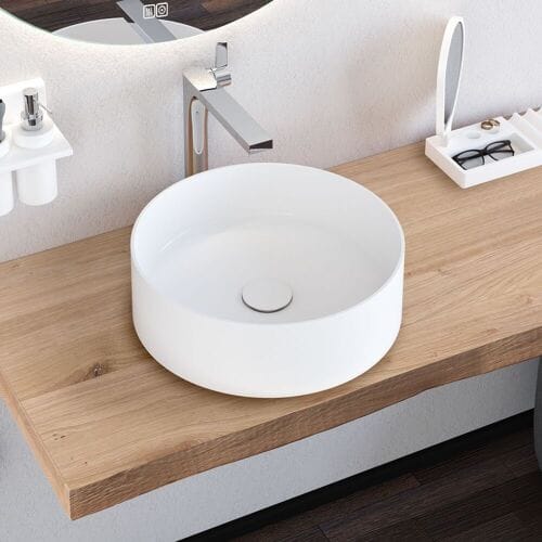 Kronenbach Stone countertop washbasin Ø 40 cm KB137503BK