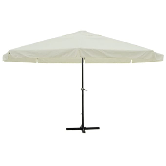 vidaXL - Parasol - Samos - 500 - cm - aluminium - wit