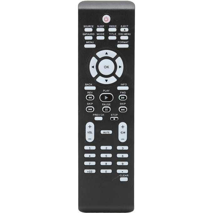 Télécommande de télévision de remplacement Télécommande TV pour Magnavox pour Philips NF801UD 19MD301BF7 white