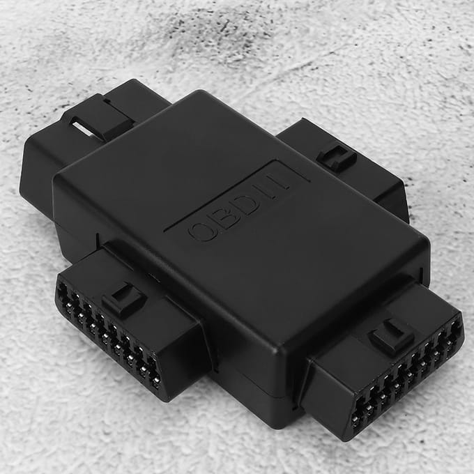 OBD 1 Mannelijk naar 3 Vrouwelijk Adapter 16-pins Connector Plug Universeel Diagnostisch Gereedschap black