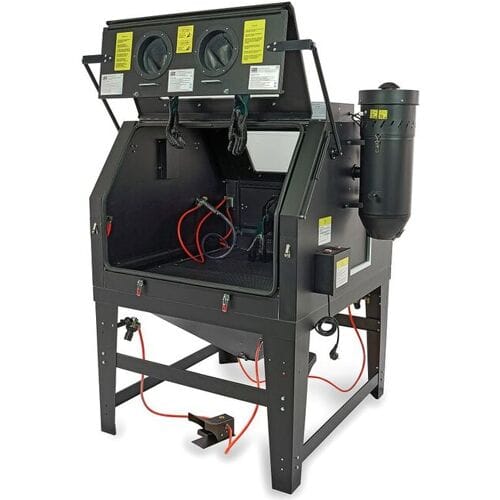 HBM SBC 1200 Straalcabine Met Afzuiging - ZWART