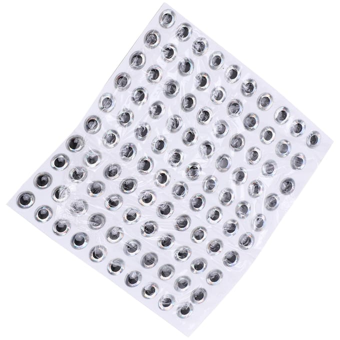 100 stuks 3D Visogen Ovaal Levensecht Kunstmatig Nep Viskunstaas Oogsticker Visaccessoires white