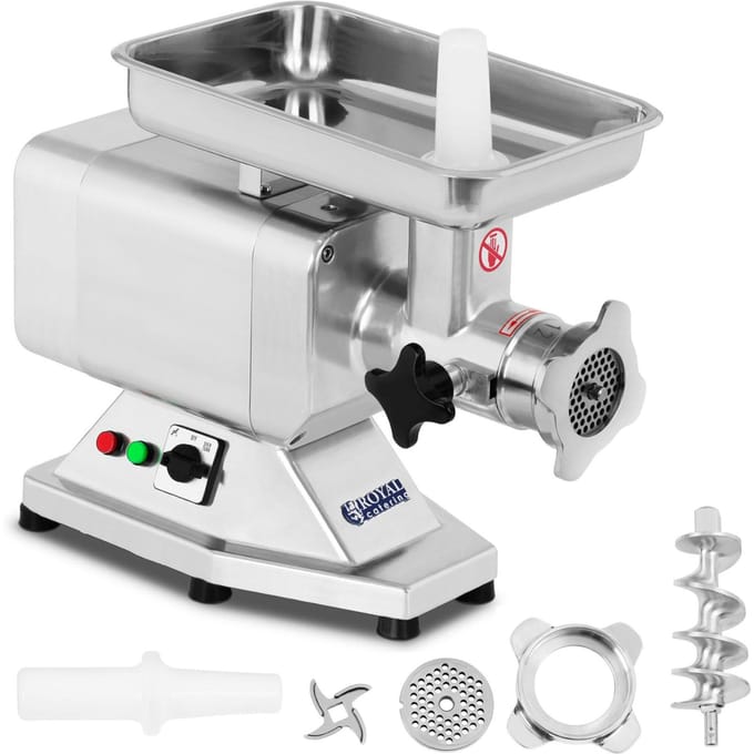Royal Catering Vleesmolen van roestvrij staal - 200 kg / uur - PRO 10010175
