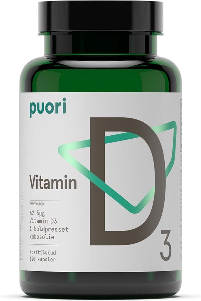 Puori D3: Vitamine D3 - Zuivere formule - met kokosolie - 120 capsules