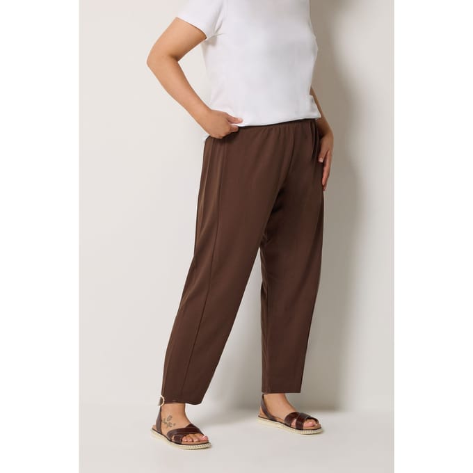 Yours Chocoladebruine Barrelbroek Size 42