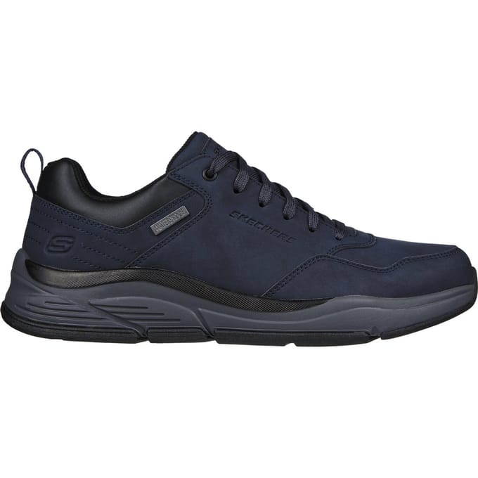 Skechers Bengao - Hombre Heren Veterschoenen - Navy