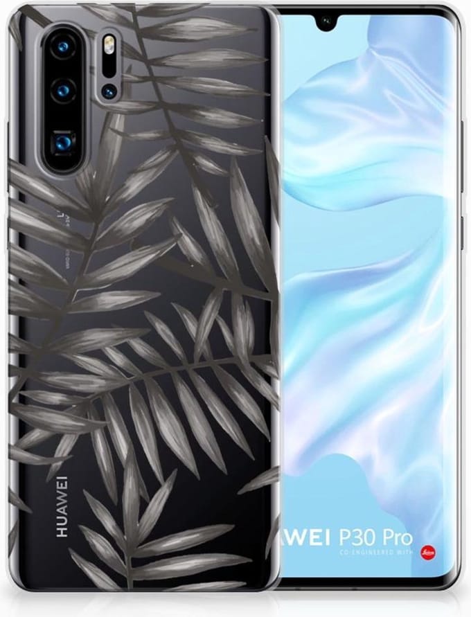 Huawei P30 Pro TPU Case Leaves Grey
