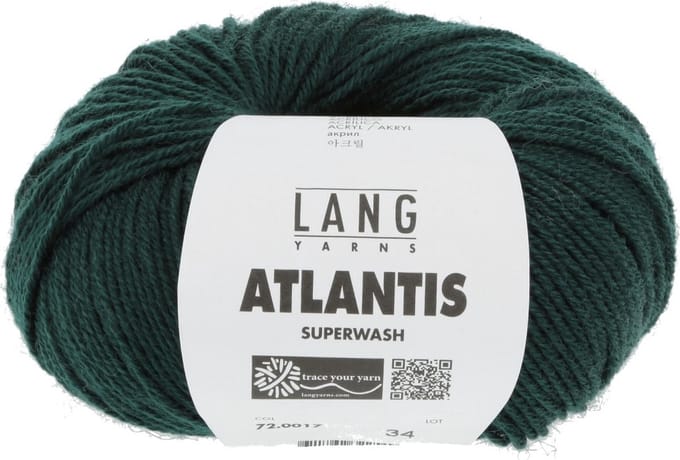 Lang Yarns Atlantis - 17 flessengroen - Wol/Acryl-Mix Garen