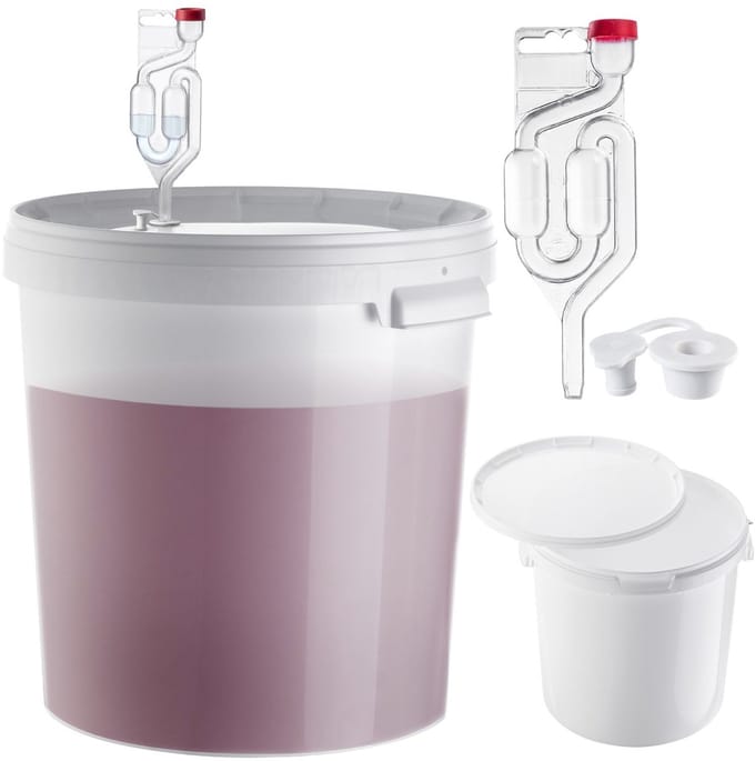 KADAX Set Gistingsemmer met deksel 33L bi
