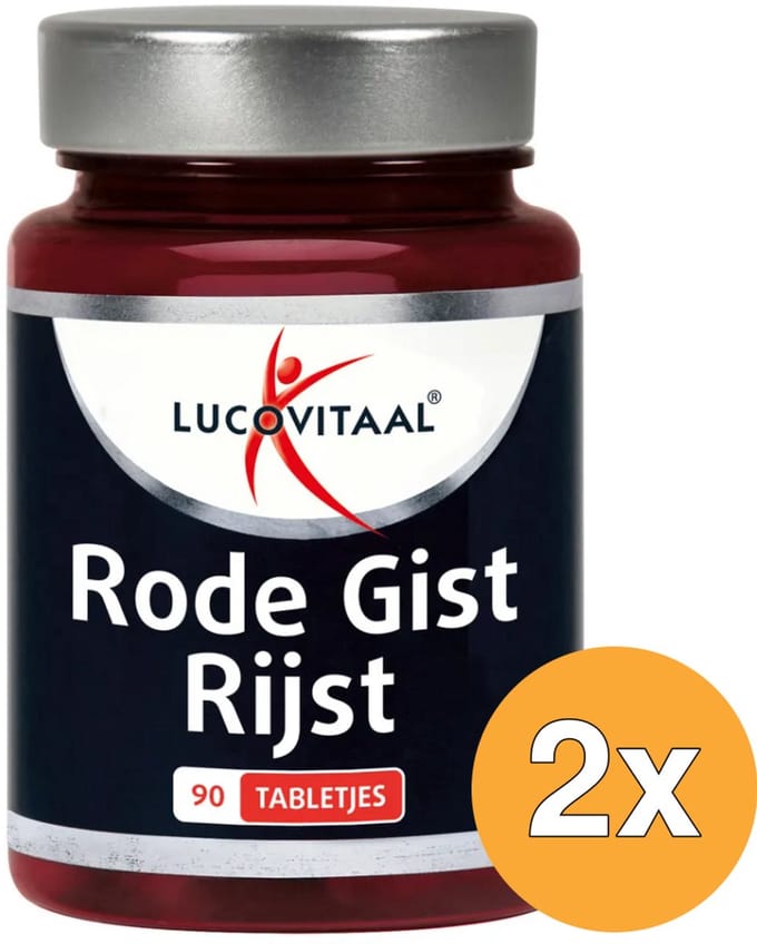 2x Lucovitaal Rode Gist Rijst (90 Tabletjes)