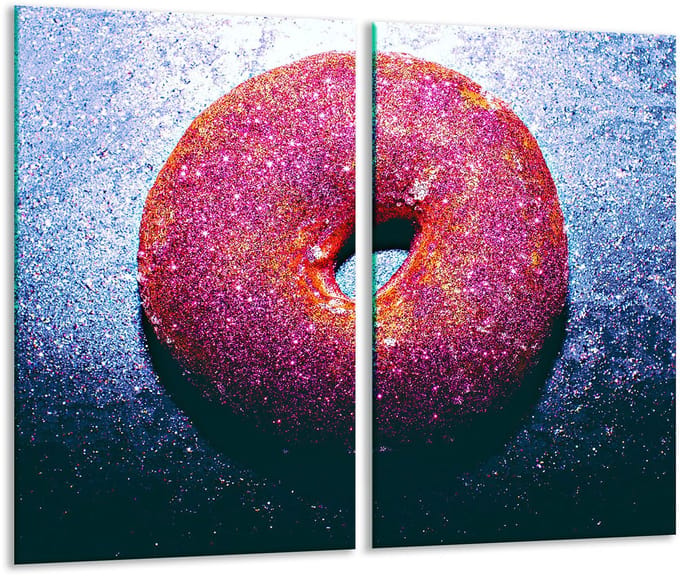 TMK ArtDeko - Snijplank - Glas - 30x52cm - Hartvormig