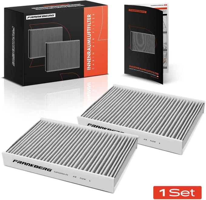 Frankberg 2x interieurfilter actieve kool voor VW