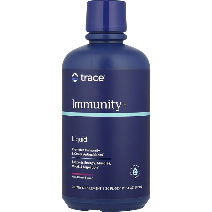 Trace, booster immunitaire liquide à absorption rapide, saveur de baies mélangées, 30 fl oz (887 ml)