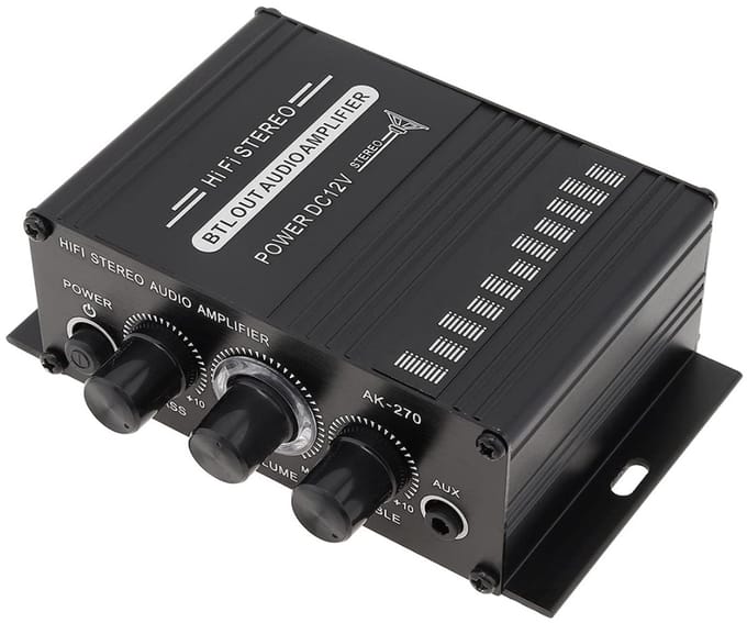 MKSS® Audioversterker – Stereo Versterker Met Bluetooth – Audio Amplifier Met Karaoke Portals – Led Display - Veelzijdig
