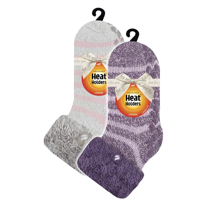 2-pack Dames Zachte Lounge Sokken met Antislip