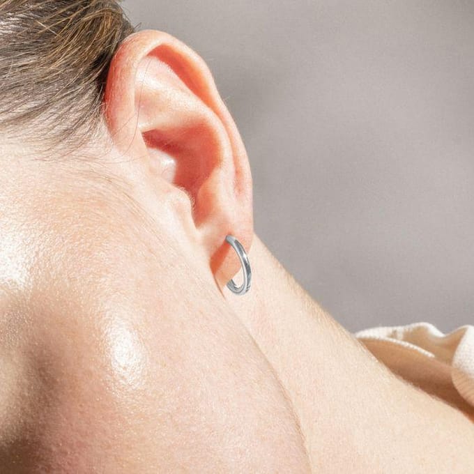 Luxenter oorbellen met zilveren afwerking - Viaga