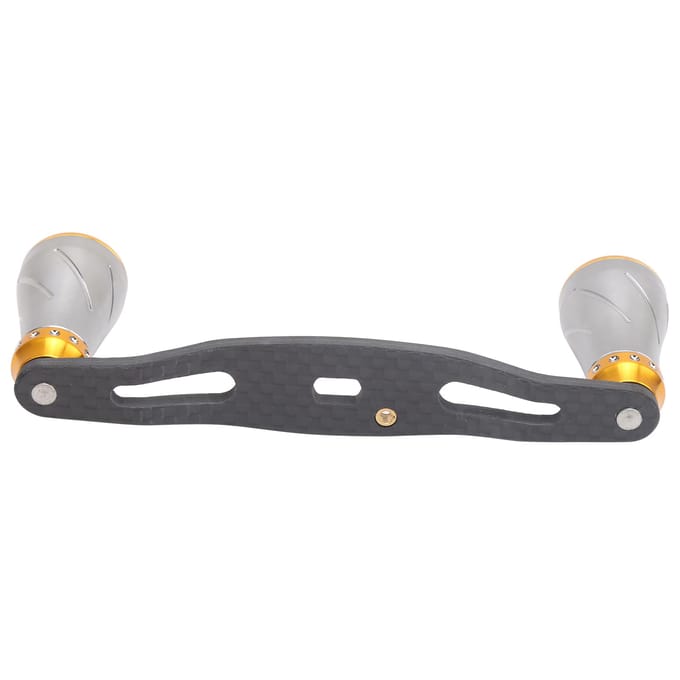 95MM Draaiende Molen Schommelhandgreep Knop Links Rechts Vissen Wiel Knop Vervanging Gun Gold gray