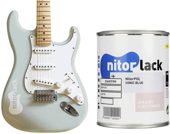 NitroLACK Nitrocellulose Lak - Sonic Blauw voor Gitaren