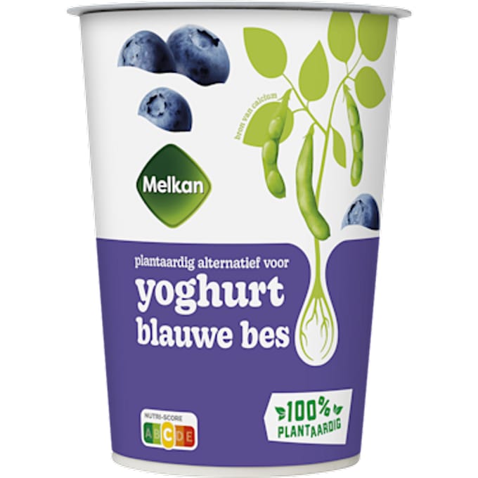 Soja yoghurt bosbes