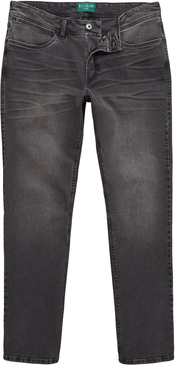 Boston Park - Heren - Jeans FLEXLASTIC® buikfit regular fit 5-pocket - Grijs denim - Maat 60