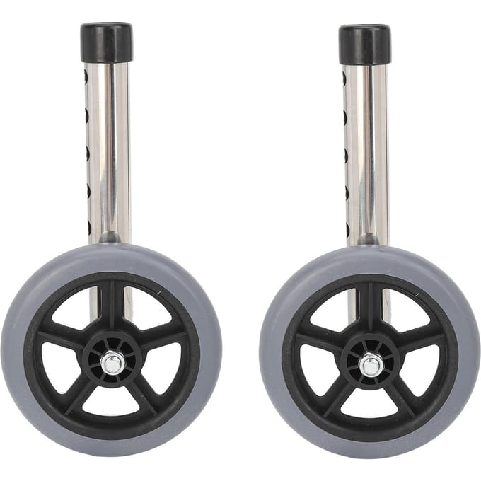 2 stuks rollatorwielen Universele rollatorwielen Vervanging 6 Verstelbare hoogte rollatorwielen