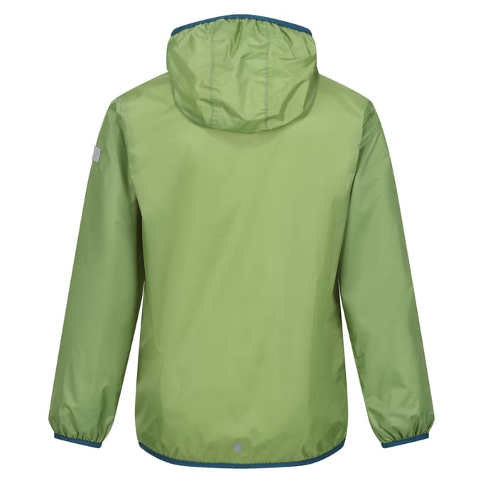 Regatta Groot Buitenshuis Kinderen/Kinderen Lever II Packaway Rain Jacket (Pikant groen)