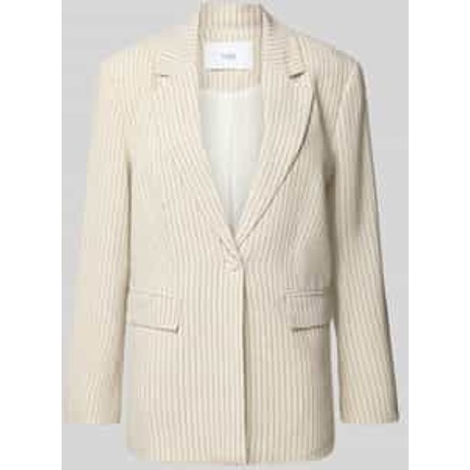 Regular fit blazer van een mix van viscose en linnen, model 'LIRU'